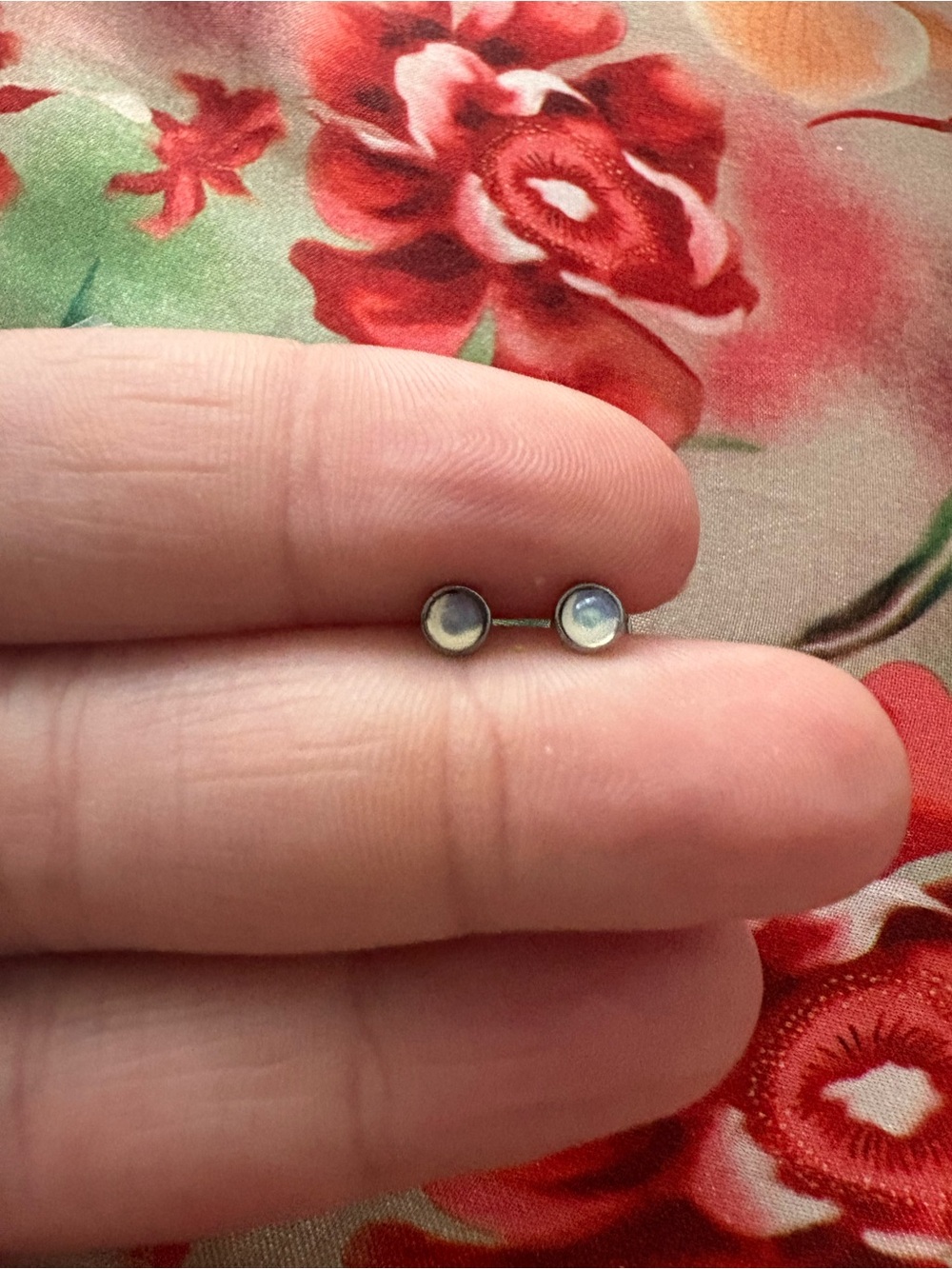 Delicate Silver Stud Earrings